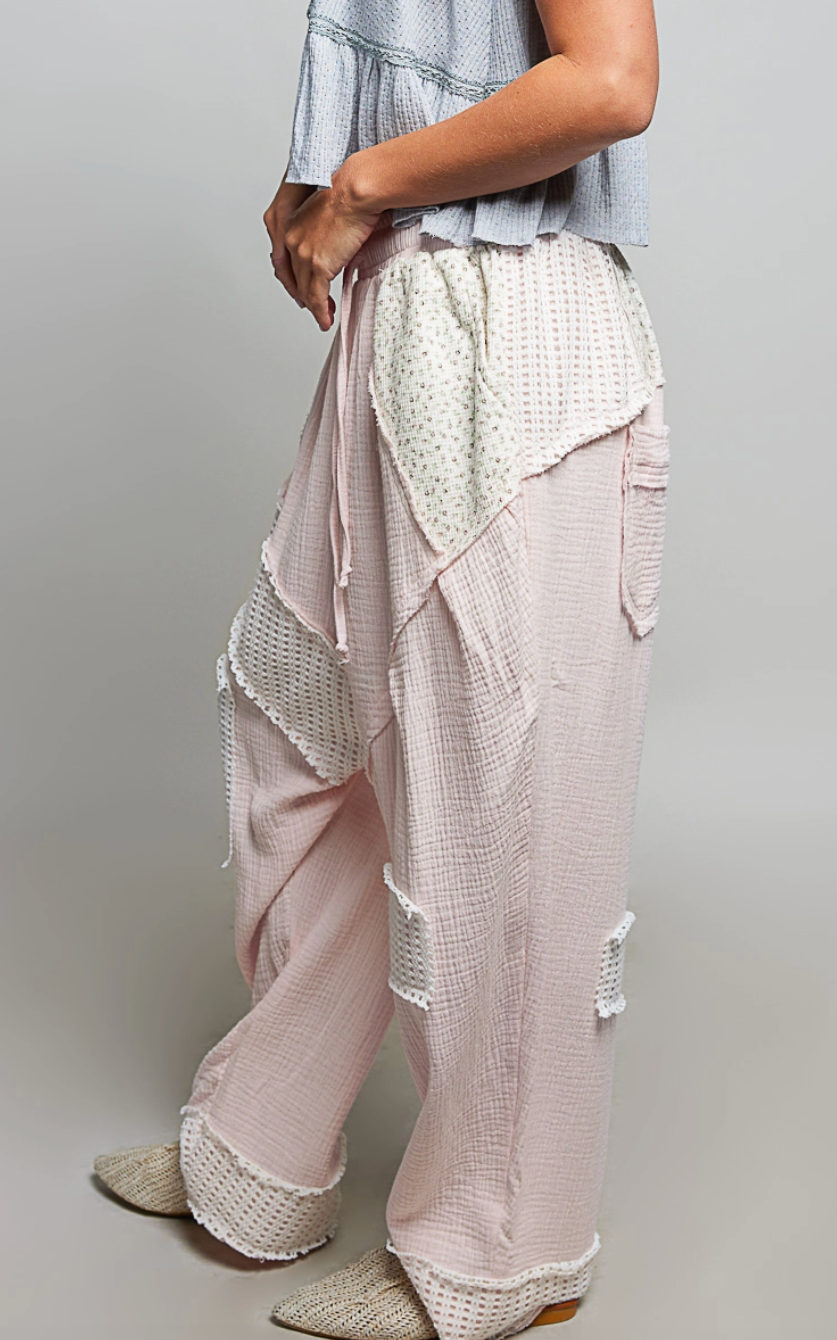 Sundrift Relaxed Fit Pants - Light Pink