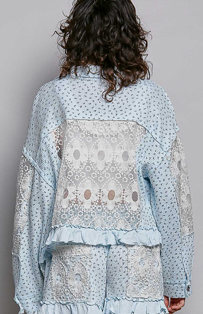 Bloom & Breeze Jacket - Ocean Blue