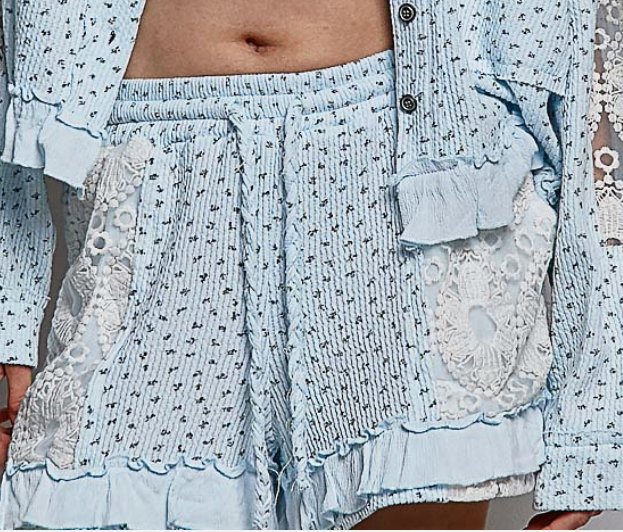 Bloom & Breeze Shorts - Ocean Blue