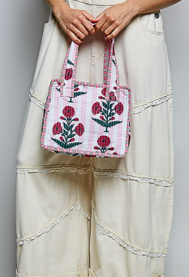 Quilted Fabric Small Bag