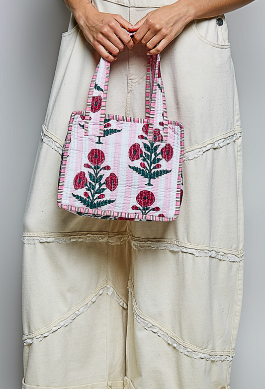 Quilted Fabric Small Bag