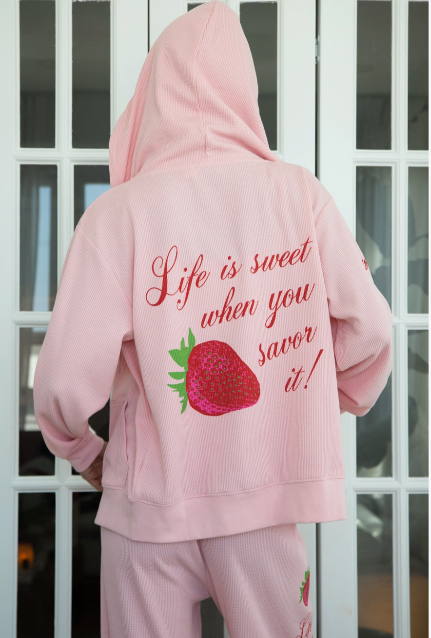 Life Is Sweet Zip Up Hoodie