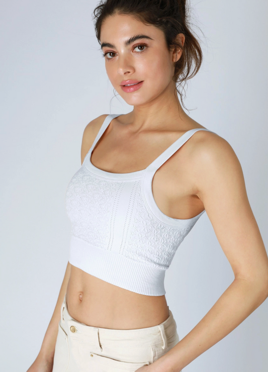 Better Than A Bra Bralette - White