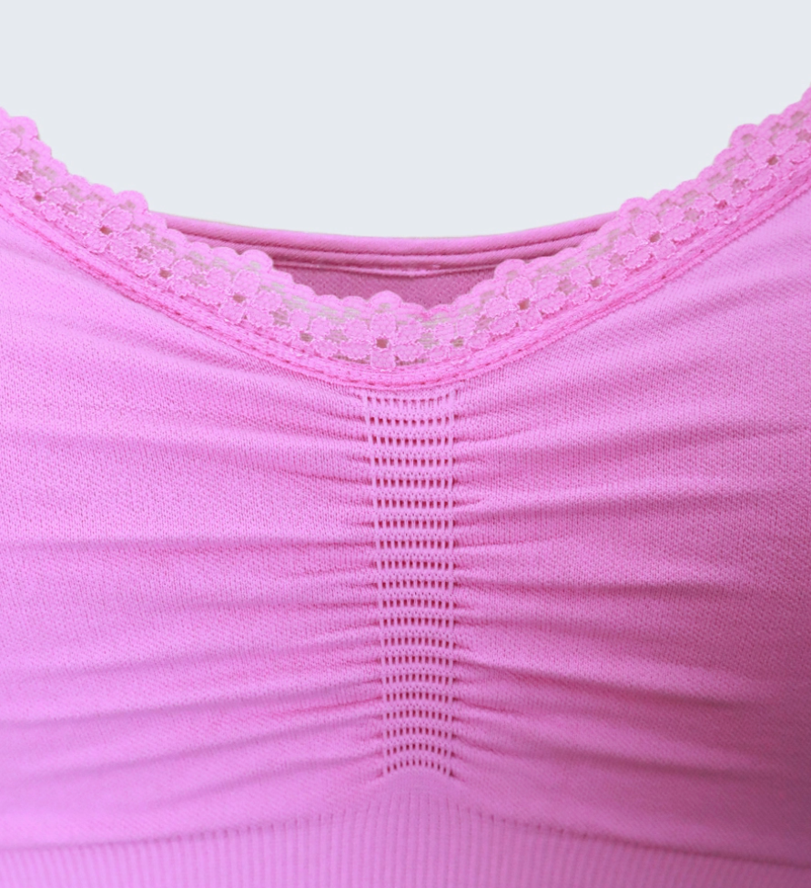 Bright Berry Bralette w/ Lace Details
