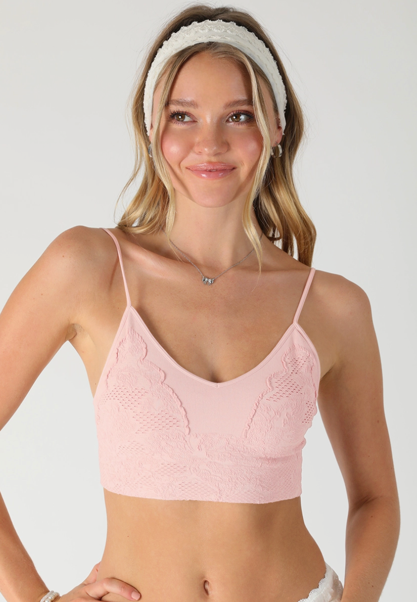 Summers Best Bralette - Icy Pink