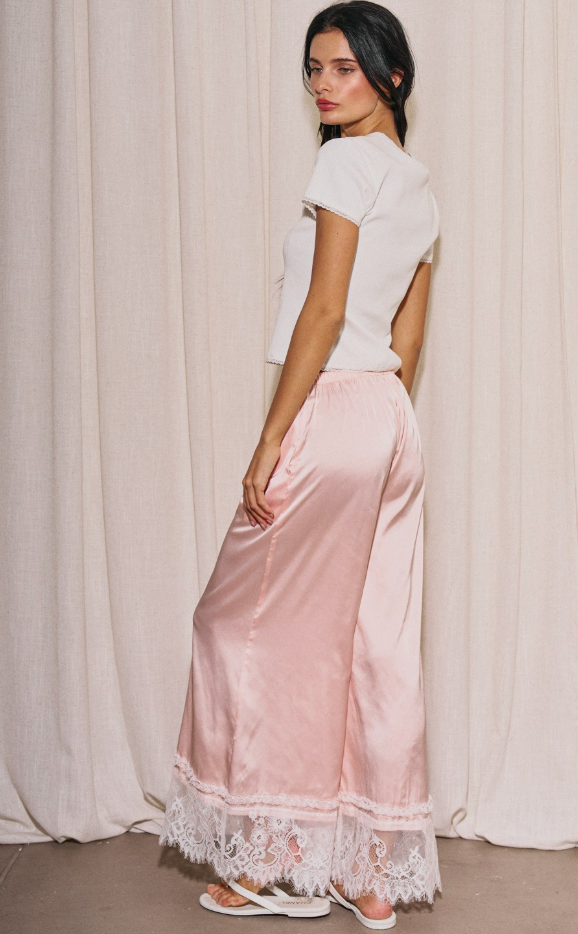 Satin & Lace Pants