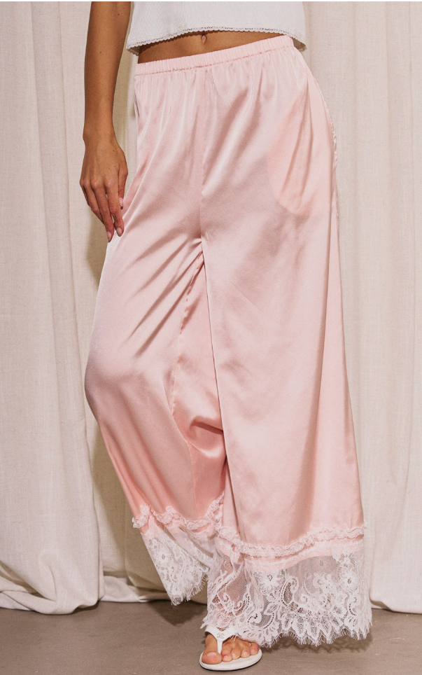 Satin & Lace Pants