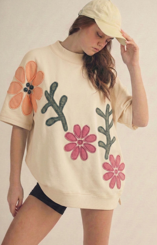Full Bloom Oversized Top