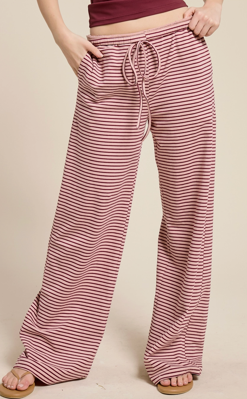 Everyday Ease Lounge Pants - Berry Stripe