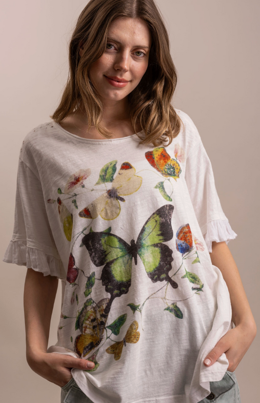 Mariposa Oversized T-Shirt w/ Pockets