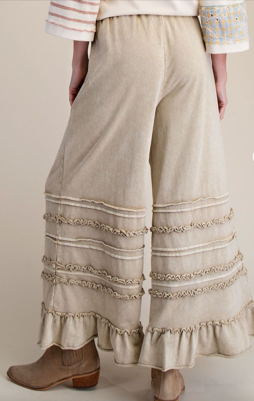 Sandbar Ruffle French Terry Pants