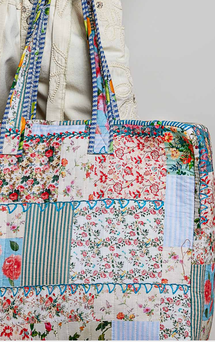 Large Patchwork Tote Bag