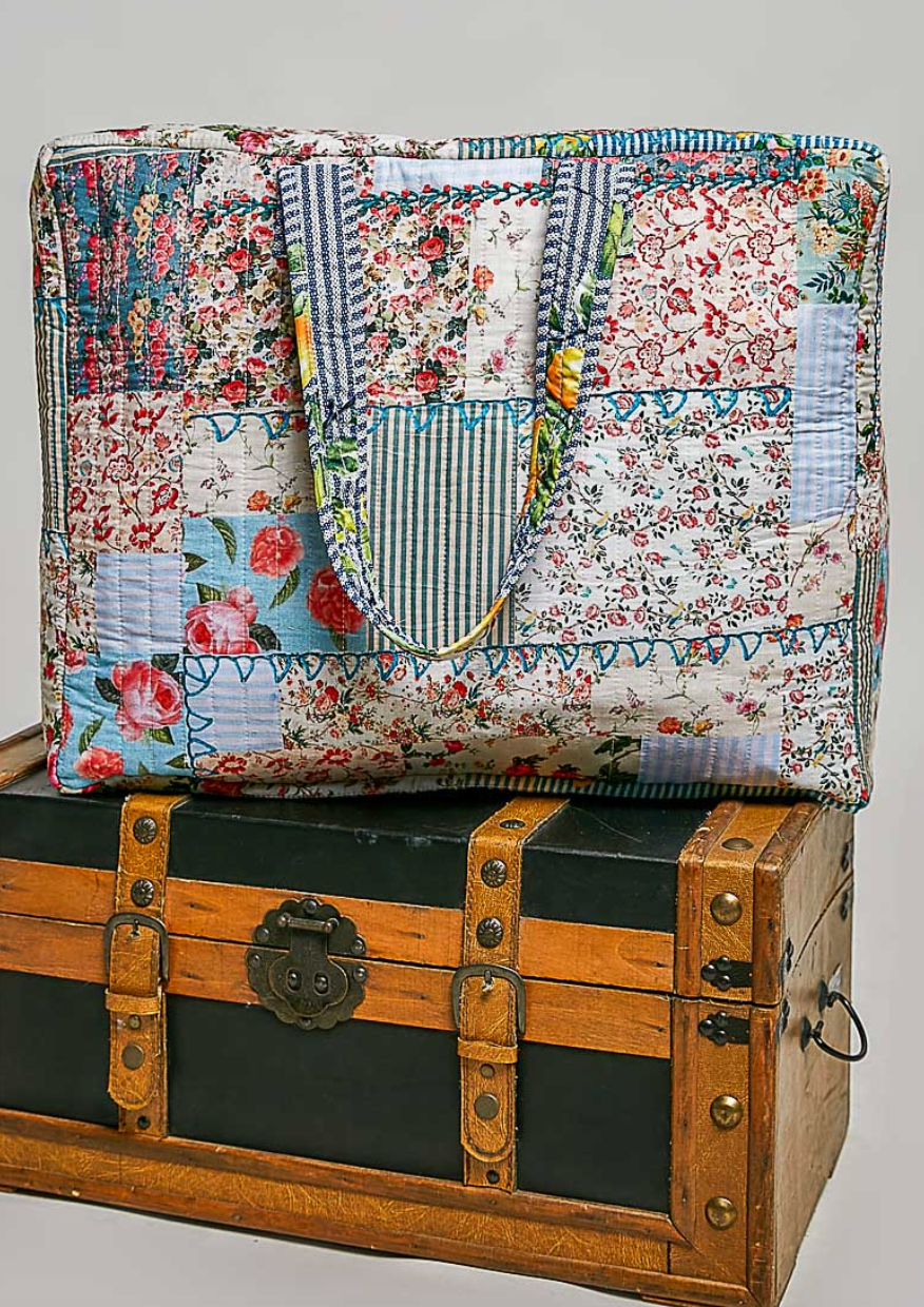 Large Patchwork Tote Bag
