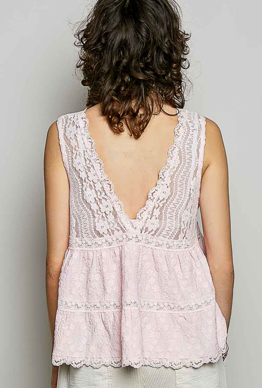 Sunday Lace Tank Top