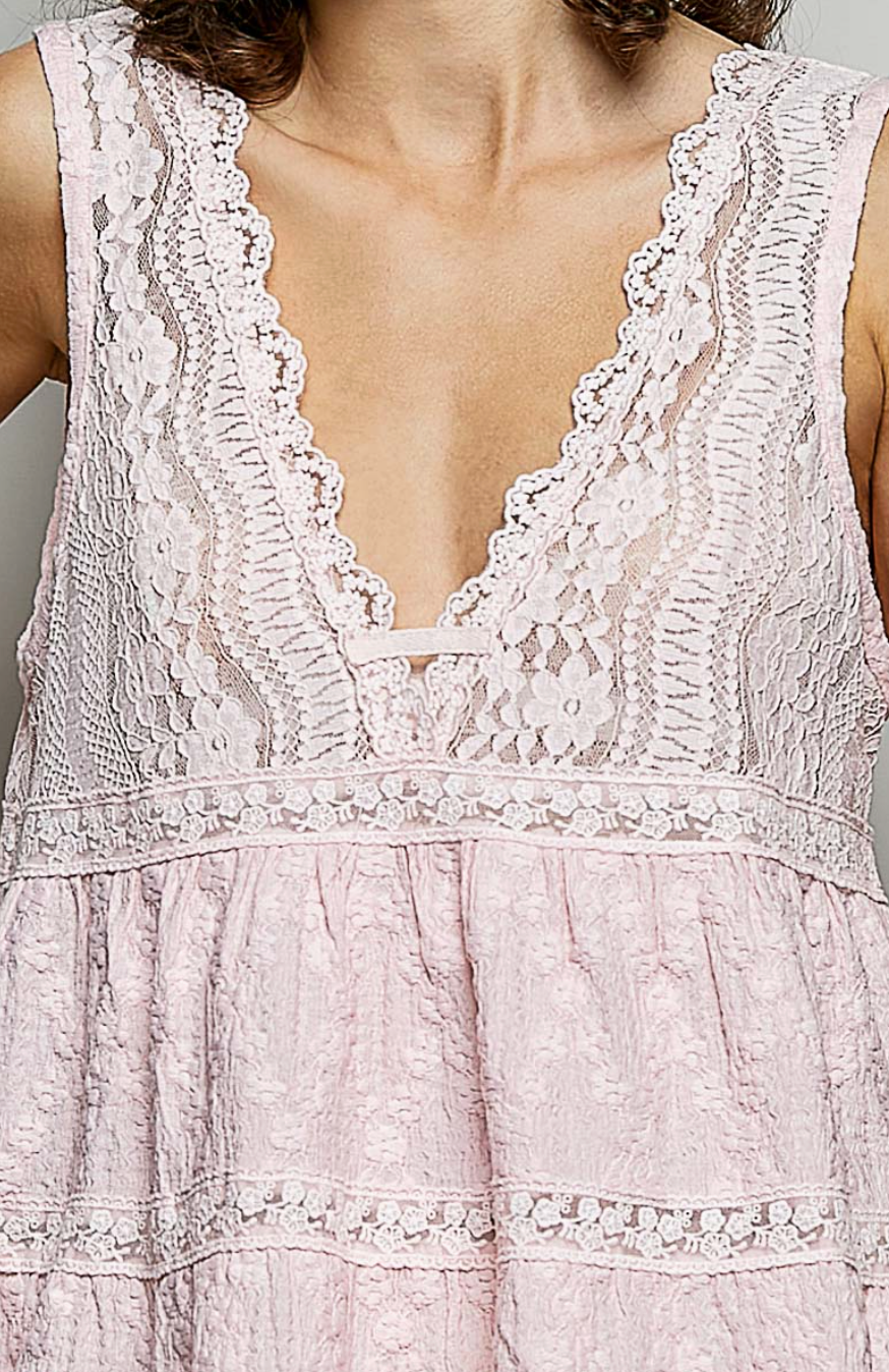 Sunday Lace Tank Top