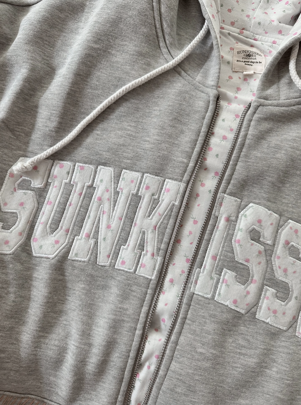 Ditsy Sunkissed Zip Up Sweatshirt