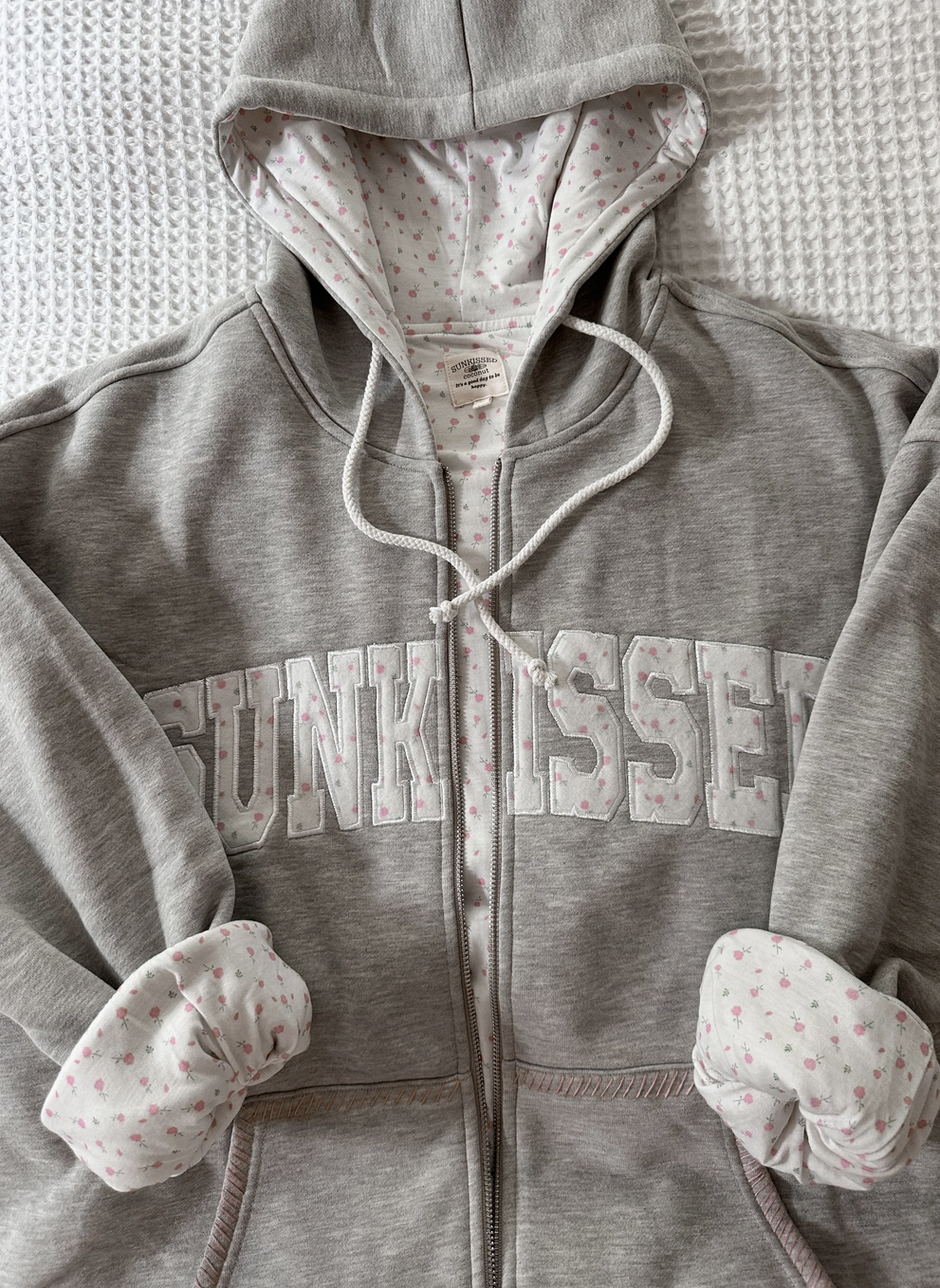 Ditsy Sunkissed Zip Up Sweatshirt