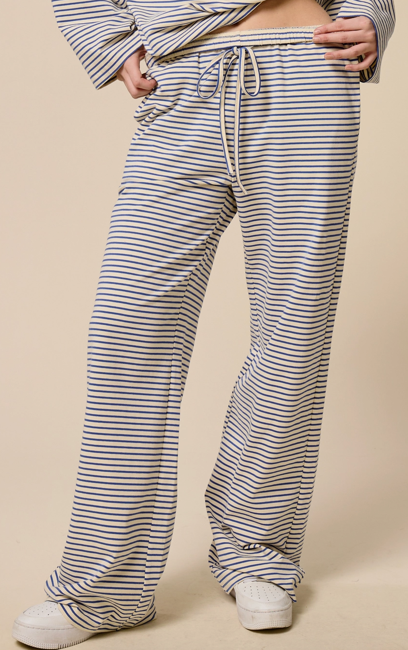 Everyday Ease Lounge Pants - Marine Blue & Ivory