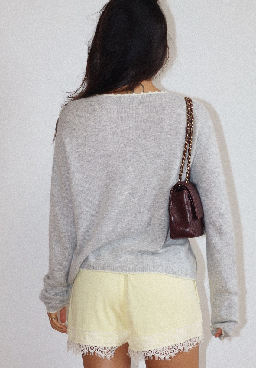 Daisy Petals Embroidered Cardigan