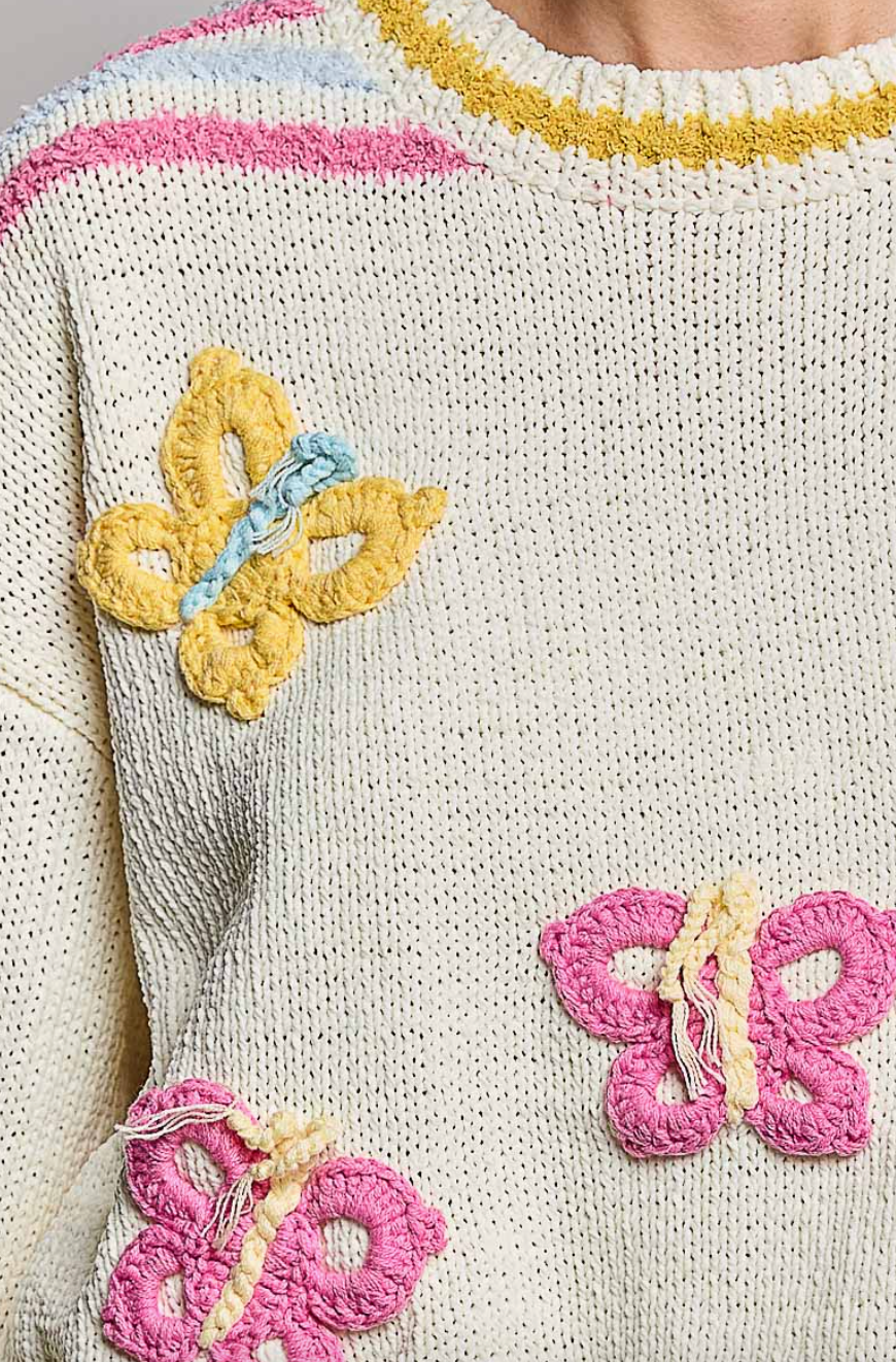 Butterflies Are Free To Fly Sweater