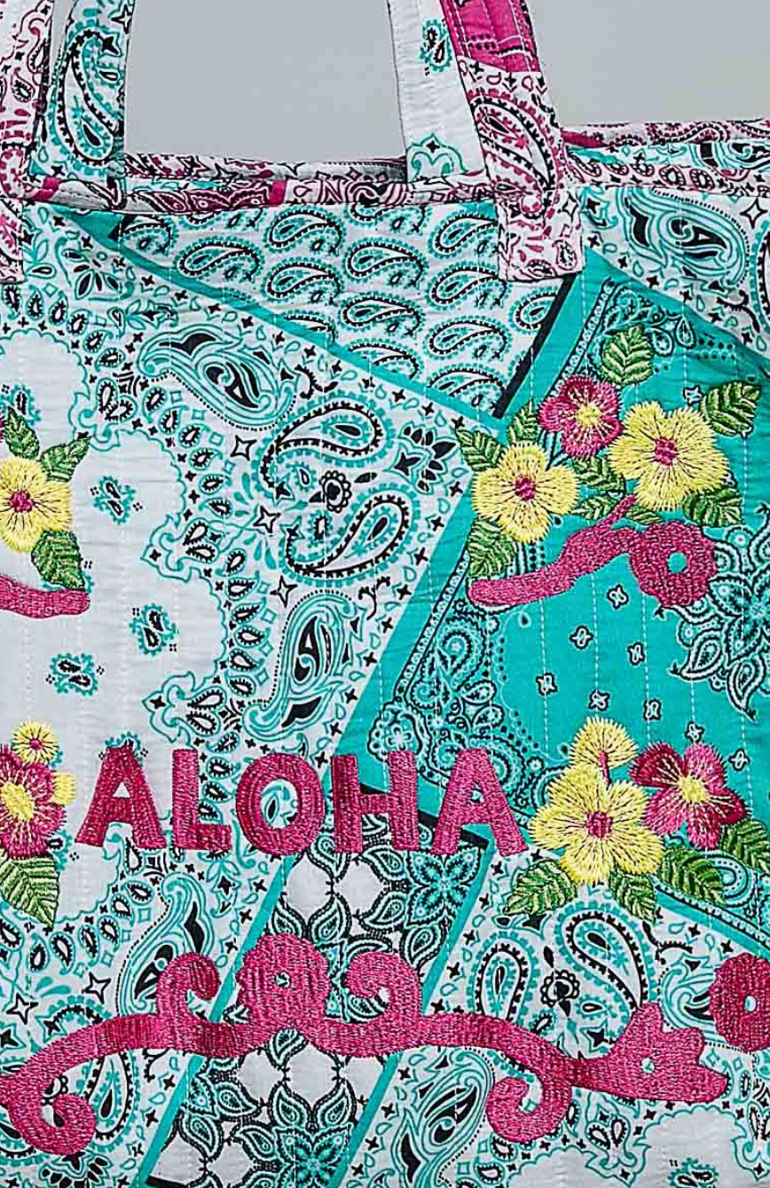 Aloha Quilted Overnight Bag