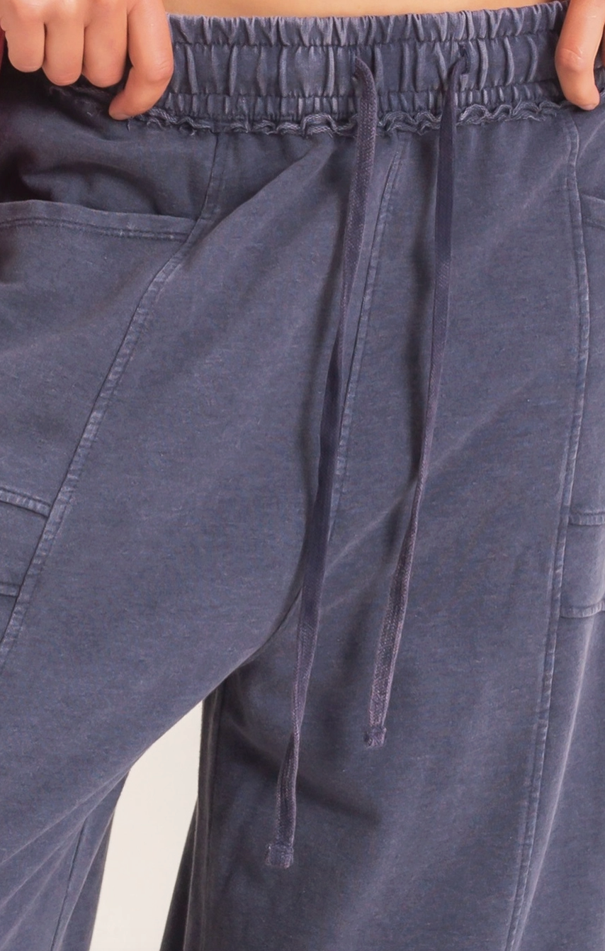 Crash At My Place Pants - Washed Navy