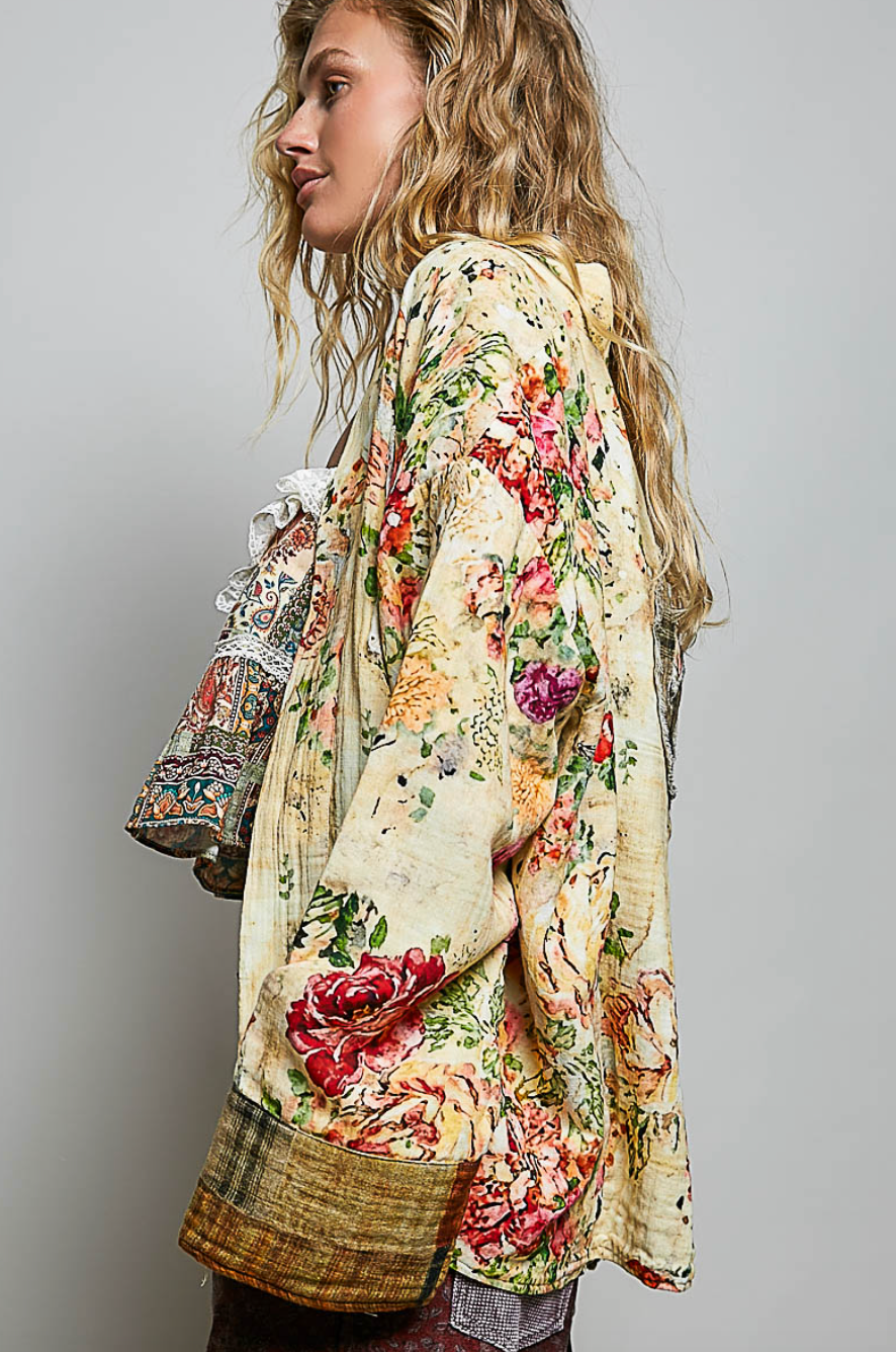 Flowers & Peace Reversible Blazer