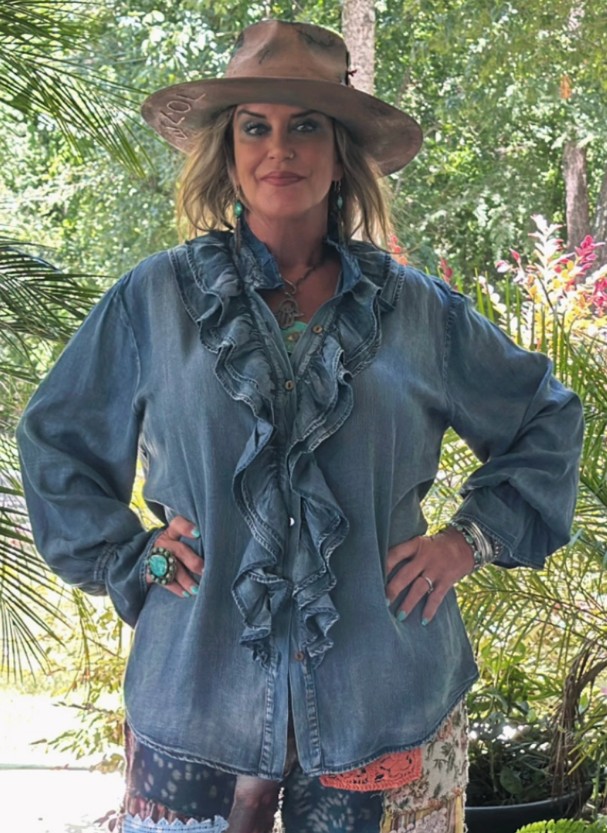 JG A Ruffle In Time Blouse