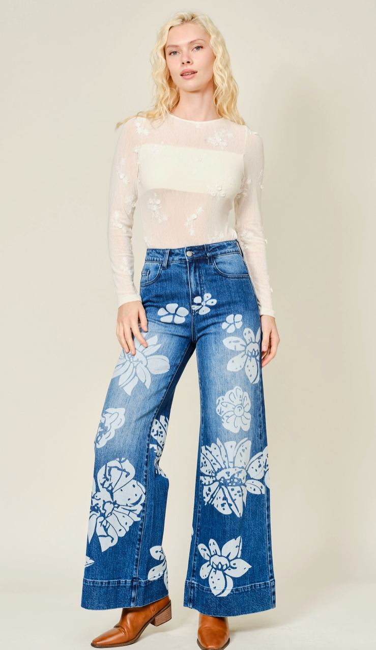 Flower Power Jeans
