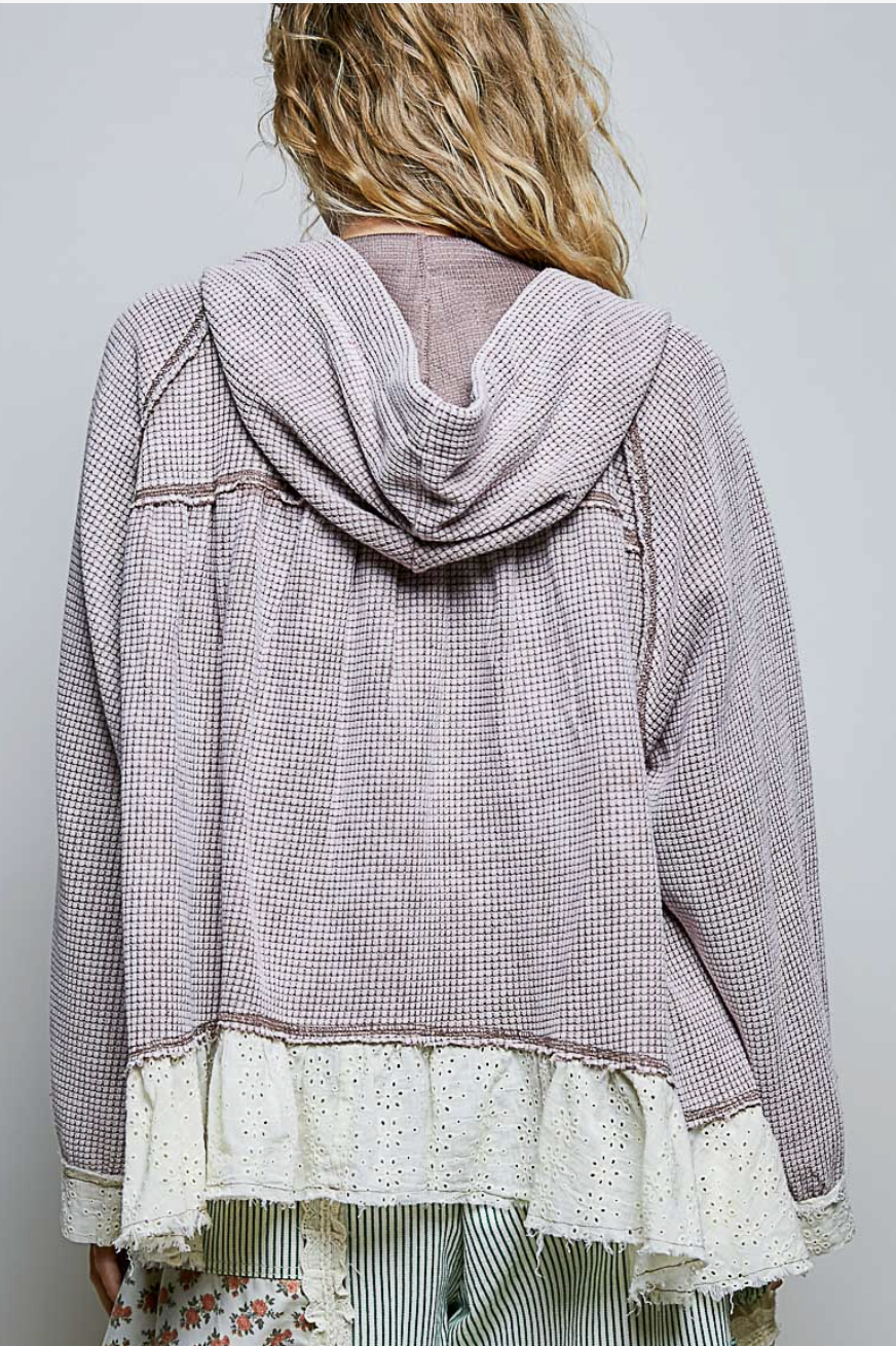 Vintage Wash Thermal Hoodie
