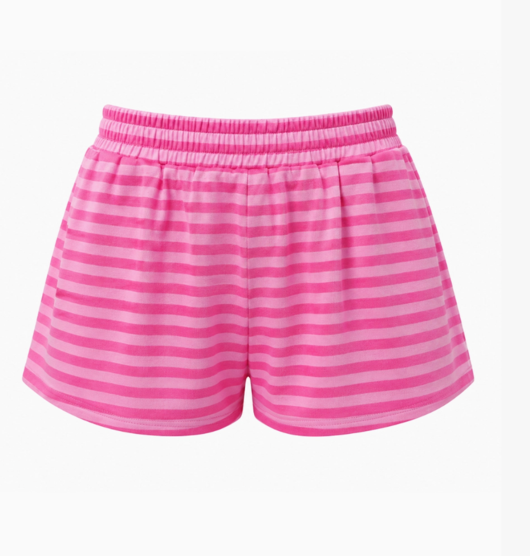 Bubblegum Stripes Lounge Shorts