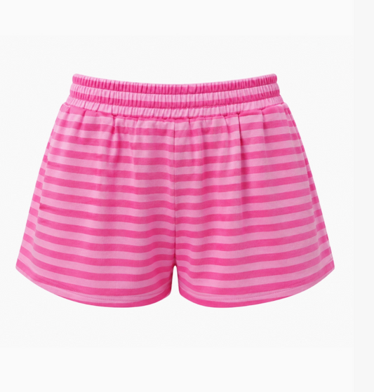 Bubblegum Stripes Lounge Shorts
