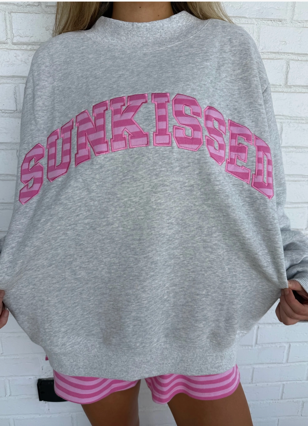 Sunkissed Bubblegum Stirpe Pullover