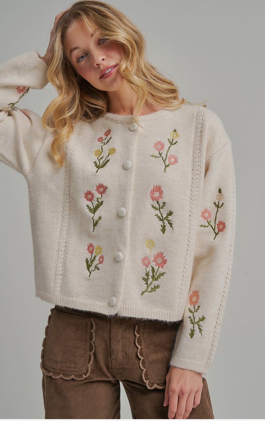 Flower Petal Cardigan