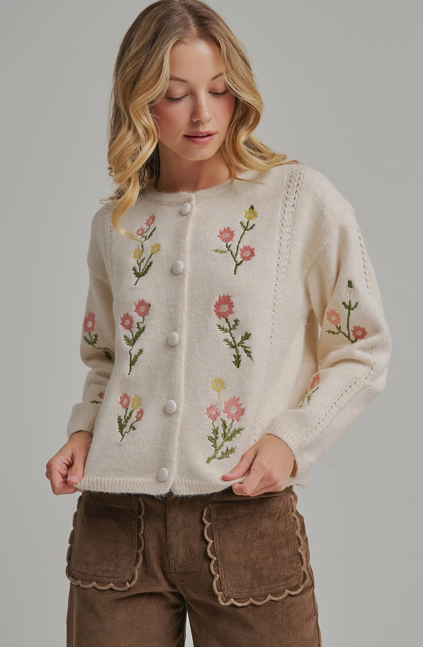 Flower Petal Cardigan