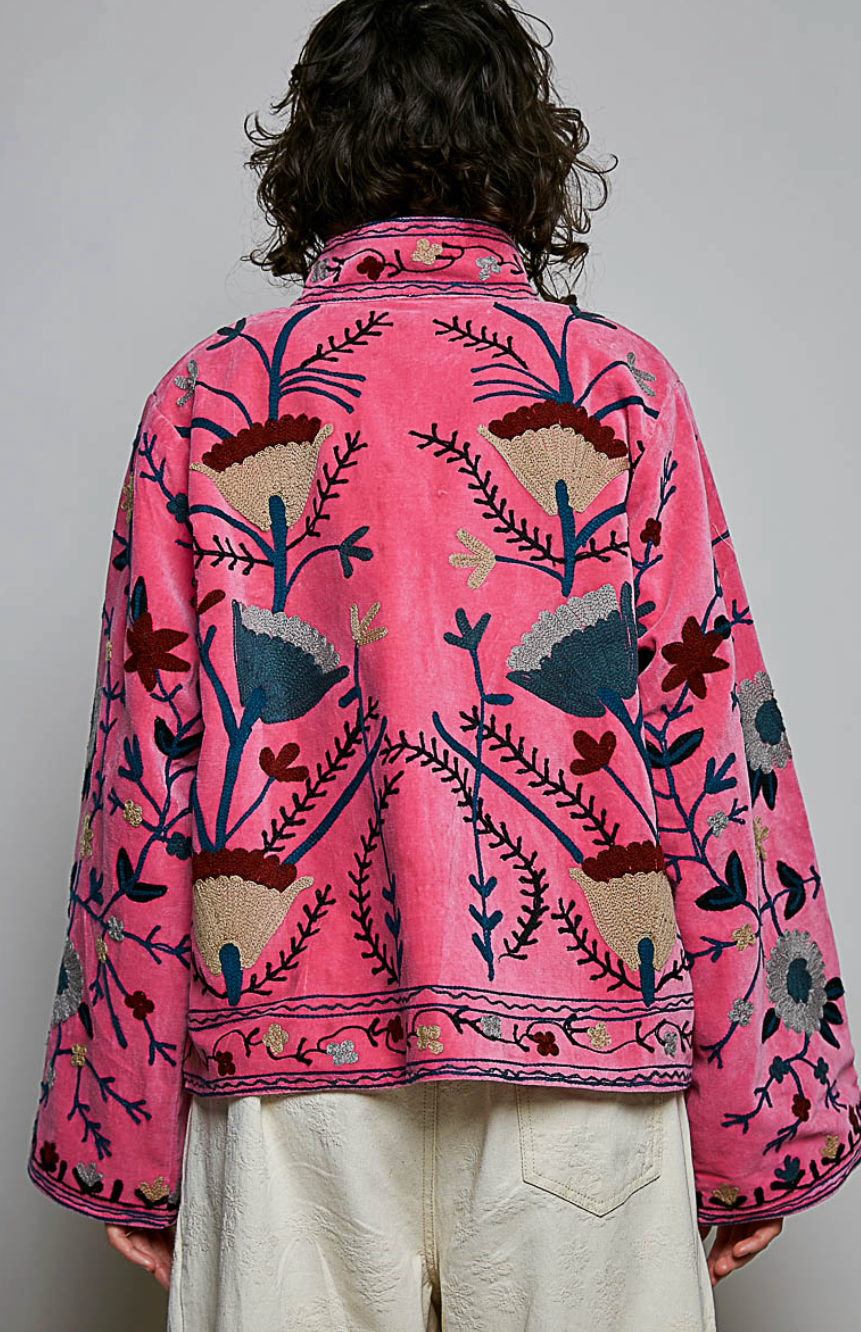 There She Goes Jacket - Raspberry