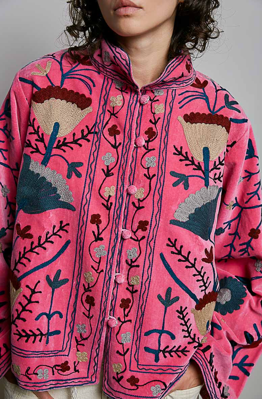There She Goes Jacket - Raspberry