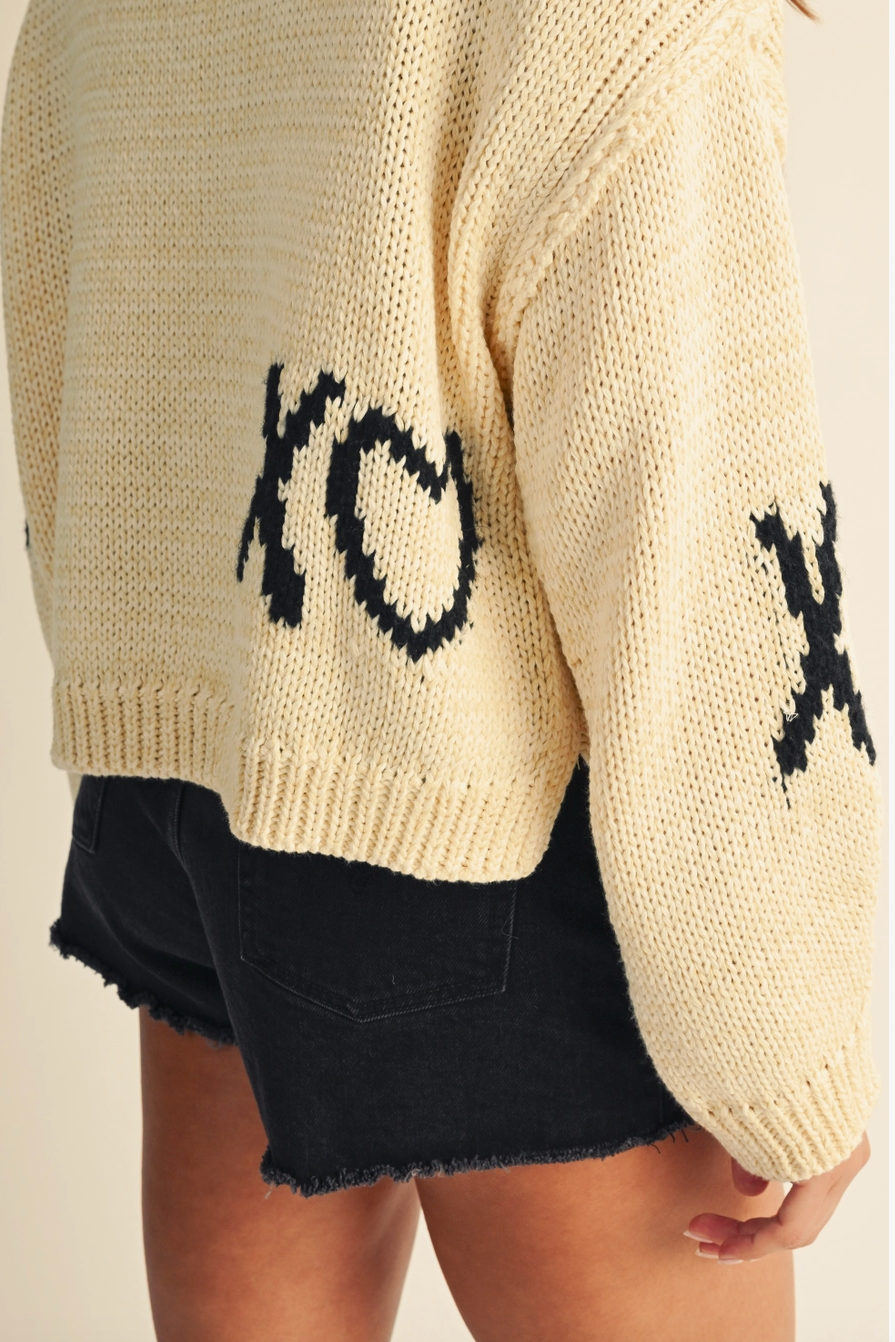 Lavender Love & Heart Sweater