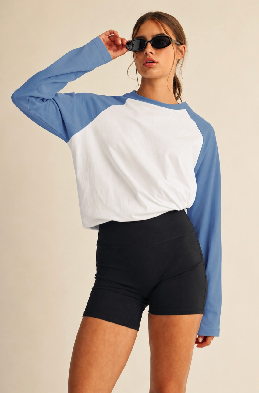 The Raglan - Marine Blue